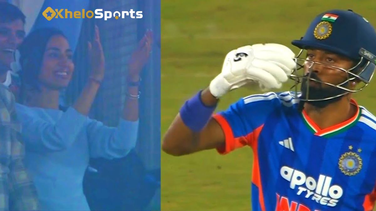 Hardik Pandya’s Flying Kisses Go Viral After Record T20I Fifty
