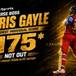 Chris Gayle 175: The Highest Individual Score in IPL History