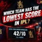 Which team has the lowest score in IPL